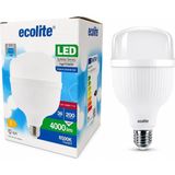 1001 Ecolite Jumbo LED Ampul 36W (200W Eşdeğer) - E27 Duy, 6500K Beyaz Işık, 4000 Lümen, Enerji Tasa - 0,5 W - Altın