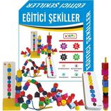 1001 Eğitici Şekiller Ipe Dizme Boncuk Sıralama Speedy Bak Diz Boz - Ahşap