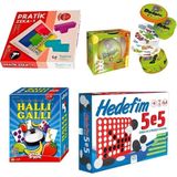 1001 Eğitici Zeka ve Dikkat Oyunları Seti Halli Galli Dobble Hedef 5 Pratik Zeka-1 Çocuklar ve Aileler