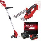1001 Einhell Gc-Cg 18 Li + Gc-Ct 18/24 Li Akülü Çim Makası ve Kenar Kesme Seti (4,0 Ah Akü ve Şarj - Çok Renkli