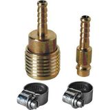 1001 Einhell Hortum Bağlantı Seti, 4 Parça 6 mm (Kompresör Aksesuarı, 4 Parçalı Set, 1x Tek Elle H