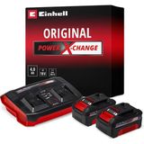 1001 Einhell Power X-Change Başlangıç Kiti Akü ve Şarj Cihazı (Li-Ion, 18 V, 2 x 4.0 Ah Akü ve Twi