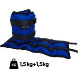 1001 El-Ayak Bilek Ağırlığı 1,5 kg Mavi Çift - 0,5 kg