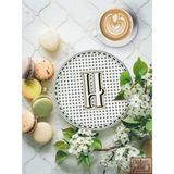 1001 Emily Pasta Tabağı '' H '' - 19 cm - seçenek