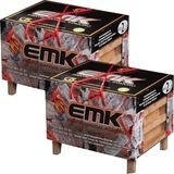 1001 Emk Pratik Mangal Kömürü, 2 kg x 2 Adet, Barbekü ve Mangal Için - miktar