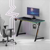 1001 Ergogaming Pulsar Profesyonel Rgb Oyuncu Masası 120X60 Siyah, Rgb Aydınlatmalı, Karbon Fiber Yüz - BELİRTİLMEMİŞ - Renkli