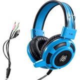 1001 F05 Ps4 Ps5 Xbox Bilgisayar Gaming Oyuncu Kulaklığı Mikrofonlu Kulaklık 2 Metre Kablo (Mavi) - SECENEK