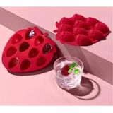 1001 Fidan 133242793 Çilek Şekilli Silikon Kalıp Çikolata, Buz, Şeker Ve Jelly Kalıbı Yapışmaz, Esnek, Gıda Sınıfı Silikon