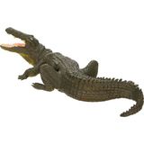 1001 Figür Vahşi Timsah 20,5 cm - Ahşap