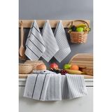 1001 Formeya Sophia 6'lı 30X50 cm Mutfak Havlusu Seti (Açık Gri) - Çok Renkli - 0,6 x 19 x 29 cm