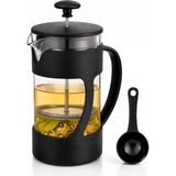 1001 French Press 350ML - Kaşık Dahil Pot, Filtre Kahve Bitki Çayı Ihlamur Kuşburnu Sürahisi, Çay - secenek