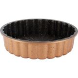 1001 Fun Cooking Papatya Alüminyum Döküm Granit Kaplama Tart Kalıbı 28 cm Sarı