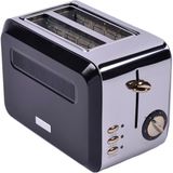1001 Gem Titan 2 Dilim Ekmek Kızartma Makinesi – 980 W, Paslanmaz Çelik Gövde | Siyah Gümüş