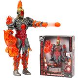 1001 Gormiti The New Era Aksiyon Figürü ve Hücum Işığı GRV07000 - Fireon GRV07300 - Ahşap