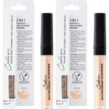 1001 Göz Altı Morluk ve Torba Için Serum ve Kapatıcı 5 Ml- No:7 Almond 2li Paket