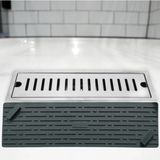 1001 Gri Renk Uzun Model Kötü Koku Önleyici Silikon Mat Banyo Mutfak Lavabo Balkon Gider Tıpası Kap - secenek