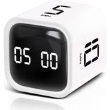 1001 Gt-1 Pomodoro Zamanlayıcı Küp, Flip Timer, Öğrenci Kronometresi & Ders Çalışma Saati, 5/10/3 - EBAT