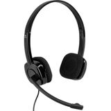 1001 H151 Kablolu Stereo Kulak Üstü Mikrofonlu Kulaklık, 3.5 mm Jak Girişi, Kablo Üzeri Kontrol Özelliği, Siyah