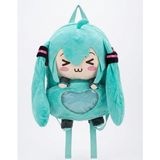 1001 Hatsune Miku Peluş Sırt Çantası, Yumuşak Dokulu, Turkuaz, 38X30 Cm, Anime Temalı - ebat