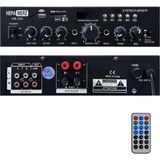 1001 HB-200 Stereo Mixer Amfi 4-8 Ohm 2 Çıkışlı 2X100W Anfi Bluetooth USB