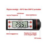 1001 Hediye 57855210126915780184975 Sogud Dijital Gıda Termometresi Hızlı Okuma Mutfak Termometresi, Paslanmaz Çelik Prob, Lcd Ekran, -50 C 300 C Ölçüm Aralığı, Et Süt Yağ Şeker Bbq Ve Fırın İçin Hassas Termometre Ahşap