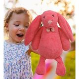 1001 Hediyeli- Uyku Arkadaşım Uzun Kulak Bunny Peluş Tavşan 65 cm Fuşya