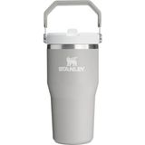 1001 Iceflow Flip Straw Tumbler Pipetli Termos Bardak, 0.60 Litre, Gri (Ash)