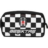 1001 Iki Gözlü Erkek Çocuk Beşiktaş Yazılı Beyaz - Siyah Okul Kalem Çantası/kalemlik - 26352 - ölçü - tip