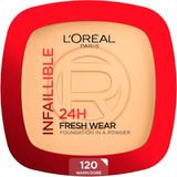 1001 Infaillible 24H Fresh Wear Pudra Fondöten 120 Vanilla - TON