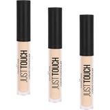 1001 Just Touch Liquid Concealer No: 01 - Niacinamide ve Vitamin E Içerikli Kapatıcı (3 Paketi) - ton