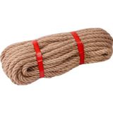 1001 Jüt Halat 8 mm 20 M, Doğal Kenevir Ip, 4 Ip, Kalın Jüt Ip, Bükülmüş, Halat, Bahçe, El Işi