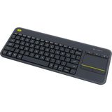 1001 K400+ Kablosuz Touch Klavye - Siyah -920-007149 | 2.4 Ghz Unifying USB Alıcısı, Multimedya Tuşla