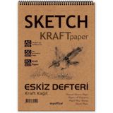 1001 Kağıt A5 Eskiz Defteri 90 Gr. Spiralli 50 Yaprak Sketchbook