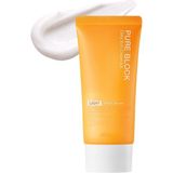 1001 Kalıntı Bırakmayan Güneş Kremi Apıeu Pure Block Natural Daily Sun Cream Light SPF50+ Pa++++ - Beyaz - Gold
