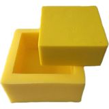 1001 Kare Silikon Mum Kalıbı 4.5x4.5x2 cm (Yeşil)