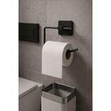 1001 Kare Yapışkanlı Açık Tuvalet Kağıtlığı Wc Kağıtlık Tutucu Siyah KS-001