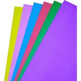 1001 Karışık Renkli Mukavva 35X50 cm 6'lı Paket - 1.0 mm Kalınlık - 6 Farklı Canlı Renk, Okul Pro - ölçü - tip