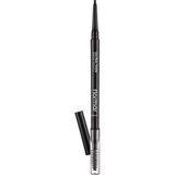 1001 Kaş Kalemi & Fırçası - Ultra Thin Brow Pencil - 004 Dark Brown - 8690604572137