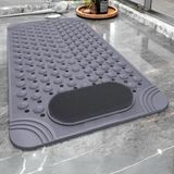 1001 Kaymaz Banyo Paspası | Antrasit Gri | 69,5X36CM – Dikdörtgen Duş Matı, Küvet Paspası | Güç - özellık