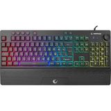1001 KB-GX65 Sımula USB Rgb Aydınlatmalı 4 Makro Tuşlu Bilek Destekli Gaming Oyuncu Klavyesi - Beyaz - Gold