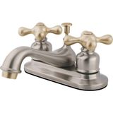 1001 KB609AX Restorasyon 10,24 cm Merkez Seti Lavabo Musluğu, Fırçalanmış Nikel/cilalı Pirinç, 10, - secenek