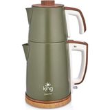 1001 KCM336 Nihavend Çay Makinesi | 1,7l Su Isıtıcı & 1,2l Demlik | Paslanmaz Çelik | Sıcak Tutma F - Renk