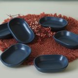 1001 Keramika Mat Mavi Noyan Çerezlik 11 cm 6 Adet 399