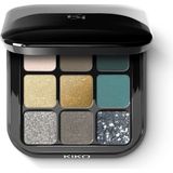 1001 Kiko Göz Farı Paleti - New Glamour Multi Finish Eyeshadow Palette 06 Green Vibes - ton