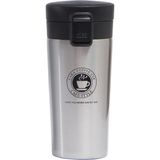 1001 Kilitli 304 L Çelik Gri 500 ml Kahve Termos Mug CIN406GR - --