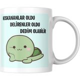 1001 Kıskananlar Oldu Komik Yazılı Kupa Bardak Hediyelik Çay Kahve Kupası Coffee Mug - SECENEK