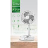 1001 Kiwi KFAN-7608 Şarjlı Beyaz Katlanılabilir Mini Fan Masa Üstü Vantilatörü USB Soğutucu Sessi