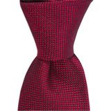 1001 Kravat Bordo Desenli 7,5 cm Genişliğinde Ipek Kravat