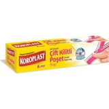 1001 Kullanılabilir Büyük Çift Kilitli Dondurucu Poşeti 10'lu 24X28CM, Sızdırmaz & Dayanıklı, Ş