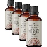1001 Kuşburnu Çekirdeği Yağı 30 ml Soğuk SIKIM%100 Saf ve Doğal (Rosehip Seed Oil) (4 Paketi)